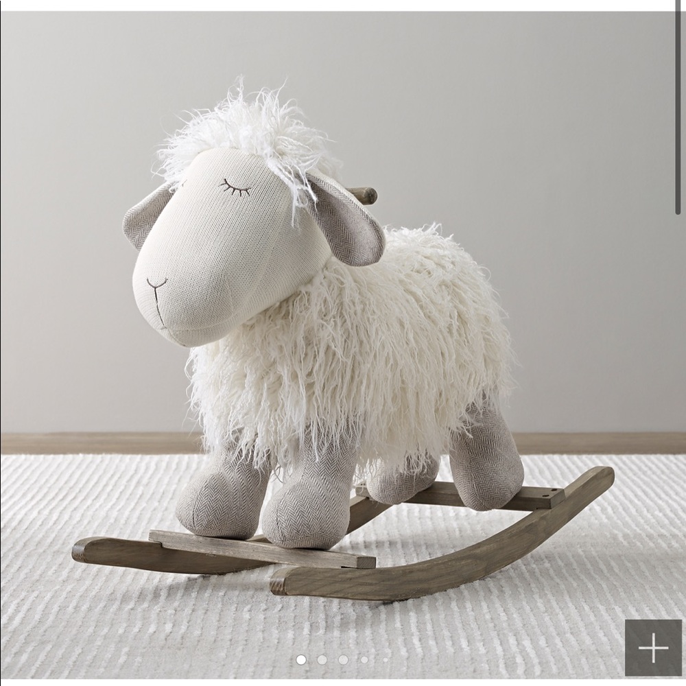 Excellent condition Restoration Hardware Baby Rocker (lamb)